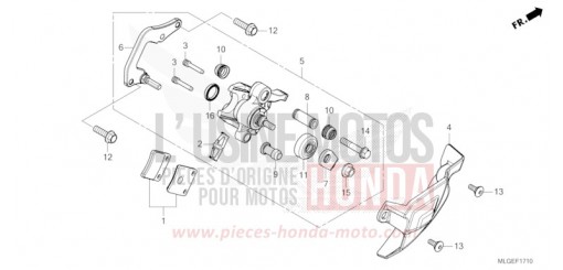 MACHOIRE DE FREIN DE PARKING CRF1100DP de 2023